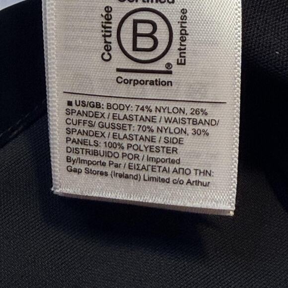 Athleta Jogger Pants Womens XL Black High Rise Rib Waist Zip Pockets Stretch - Picture 13 of 13